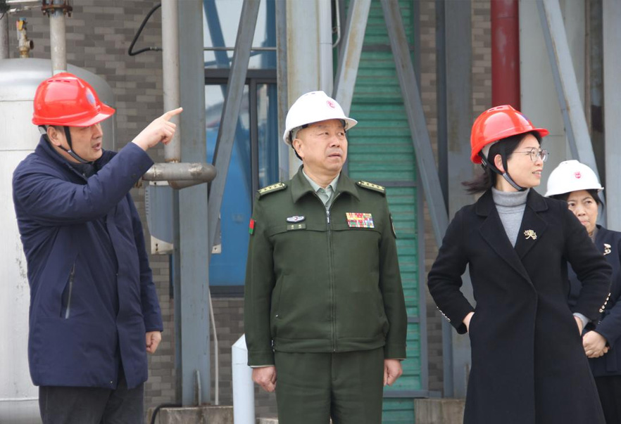 常州市委常委、常州军分区大校司令员廖鹏一行来奇异果体育首页调研公司党管武装相关工作